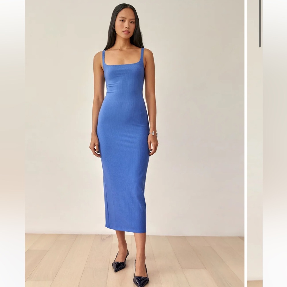Reformation Rae Knit Dress Dusk - Size XS